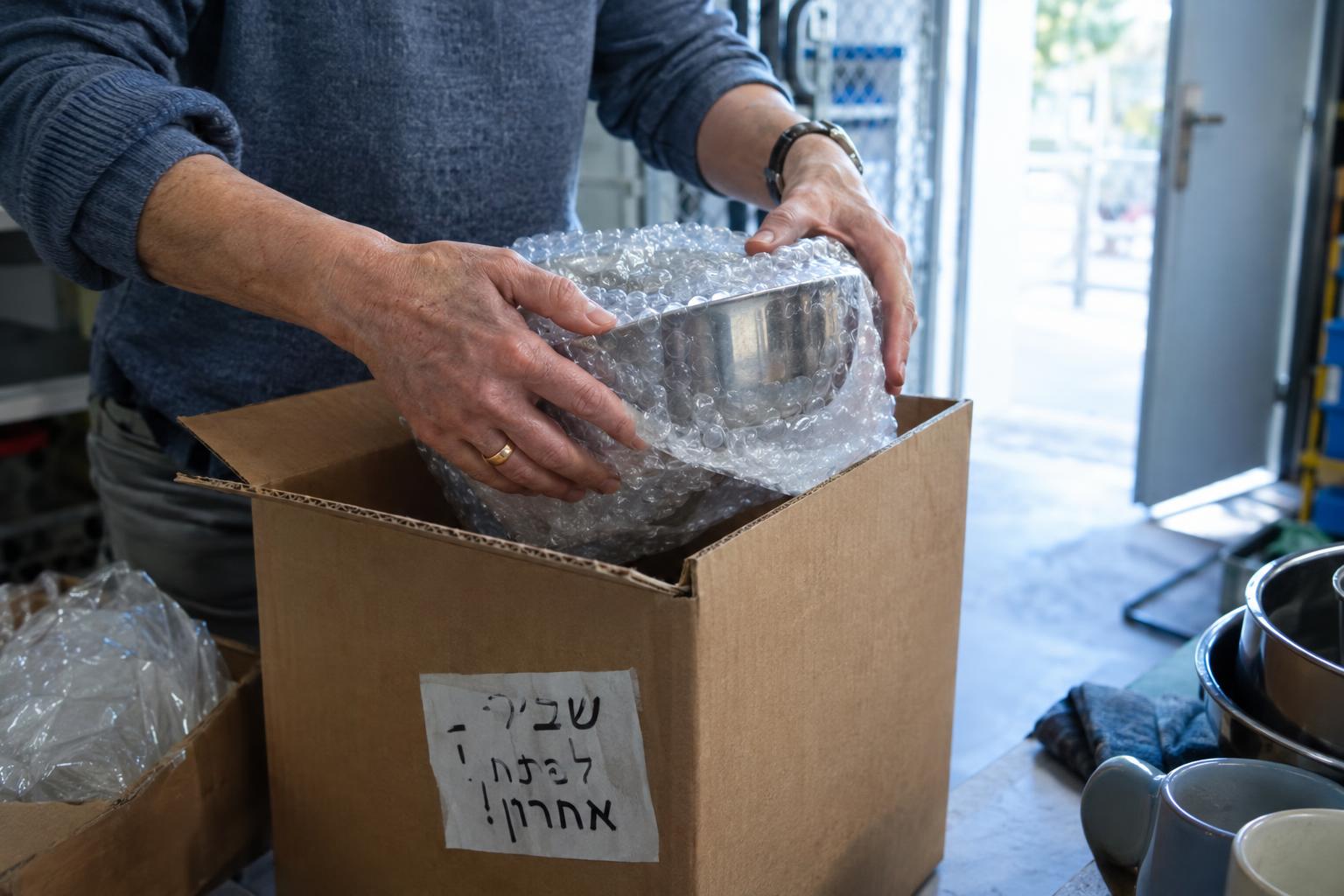 חפצים ארוזים בקפידה עם דגש על איך לארוז חפצים לאחסנה ארוכה לשמירה על התכולה